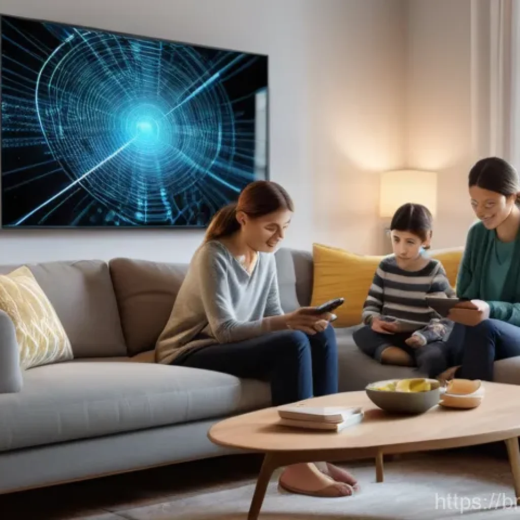 히든 테크놀로지의 네트워크 보안 문제 - **Prompt 1: The Interconnected Smart Home's Unseen Vulnerabilities**
    "A warm and inviting living...