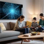 히든 테크놀로지의 네트워크 보안 문제 - **Prompt 1: The Interconnected Smart Home's Unseen Vulnerabilities**
    "A warm and inviting living...