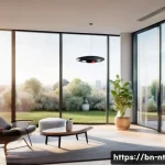 히든 테크놀로지의 사회적 가치 창출 - **Prompt: Futuristic Smart Home Morning Routine**
    A bright, inviting modern living space bathed ...