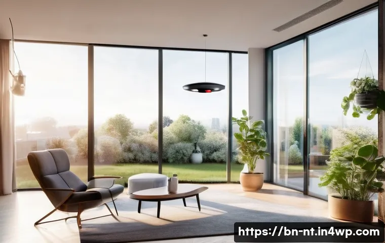 히든 테크놀로지의 사회적 가치 창출 - **Prompt: Futuristic Smart Home Morning Routine**
    A bright, inviting modern living space bathed ...