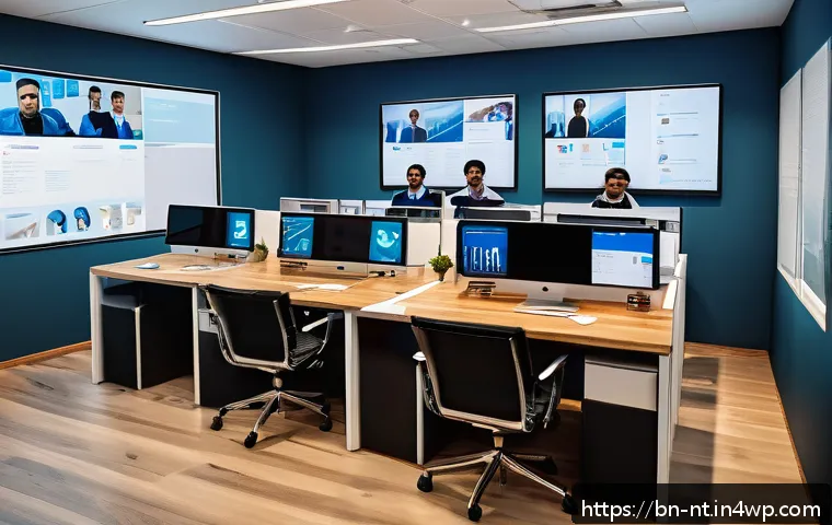 히든 테크놀로지와 비즈니스 프로세스 자동화 - A modern office environment with a diverse Bengali team collaborating remotely via cloud platforms, ...