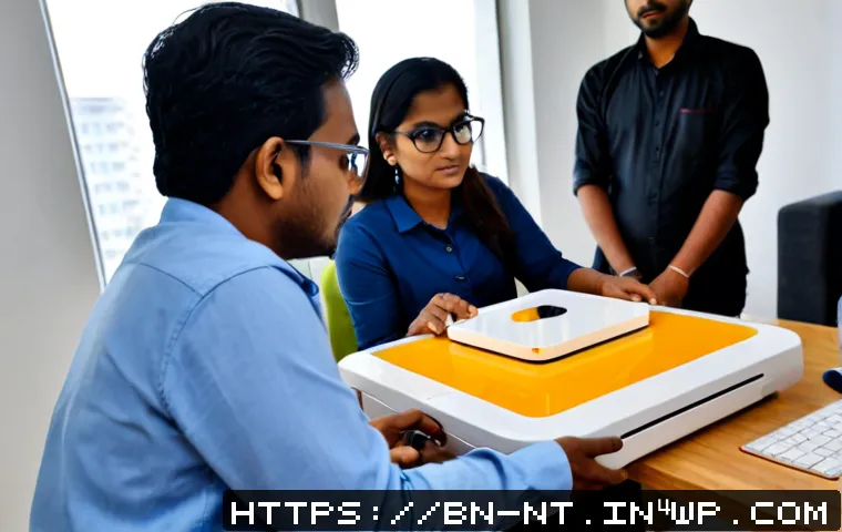 Home 17 히든 테크놀로지의 서비스 디자인 접근법 - Photorealistic service design workshop in a modern Dhaka office, a diverse Bangladeshi team includin...